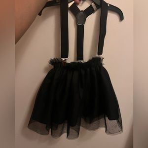 Toddler girl tutu suspenders